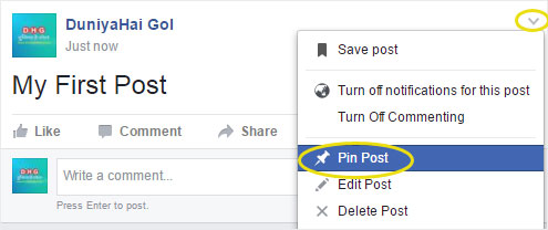 How to Pin Post