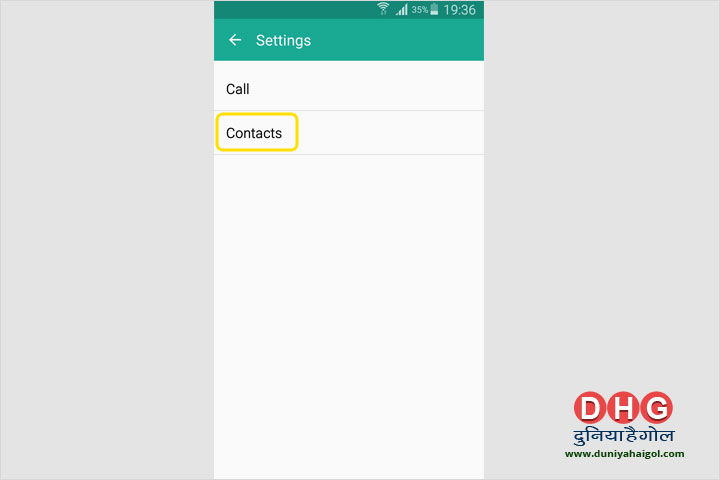 How to Take Backup of Android Mobile Contacts Step 3