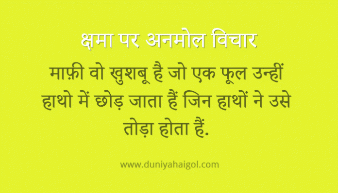 Forgiveness Quotes in Hindi