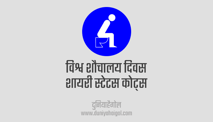 World Toilet Day Shayari Status Quotes in Hindi