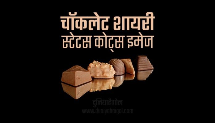Chocolate Shayari Status Quotes in Hindi