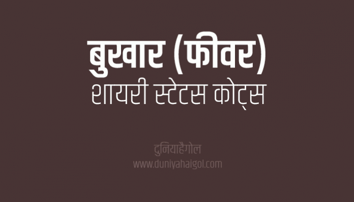 Fever Shayari Status Quotes in Hindi