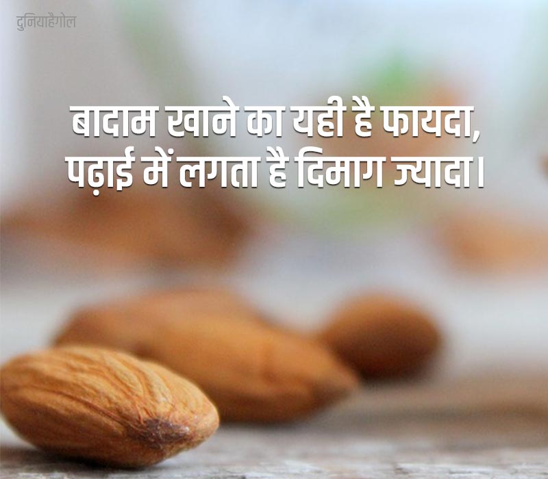 Almond Slogans in Hindi