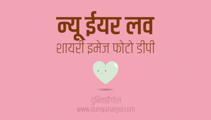 Happy New Year Love Shayari Image Photo Pic DP Wallpaper in Hindi
