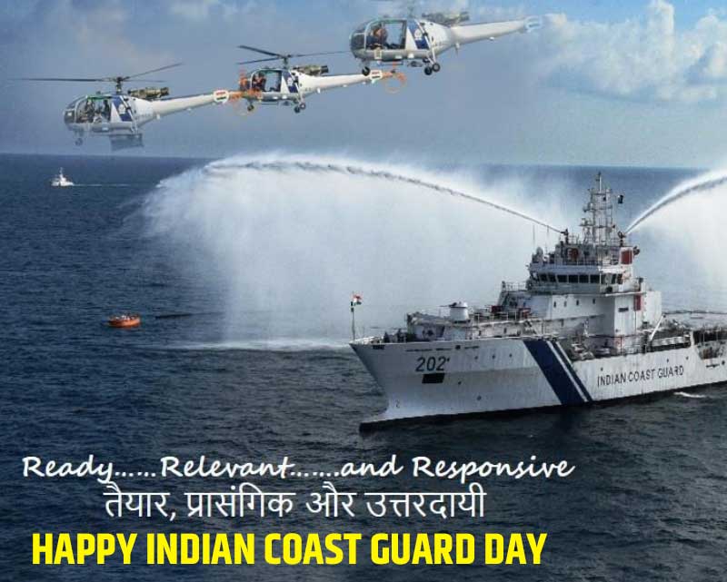  Indian Coast Guard Raising Day Image Photo for Whatsapp dp 