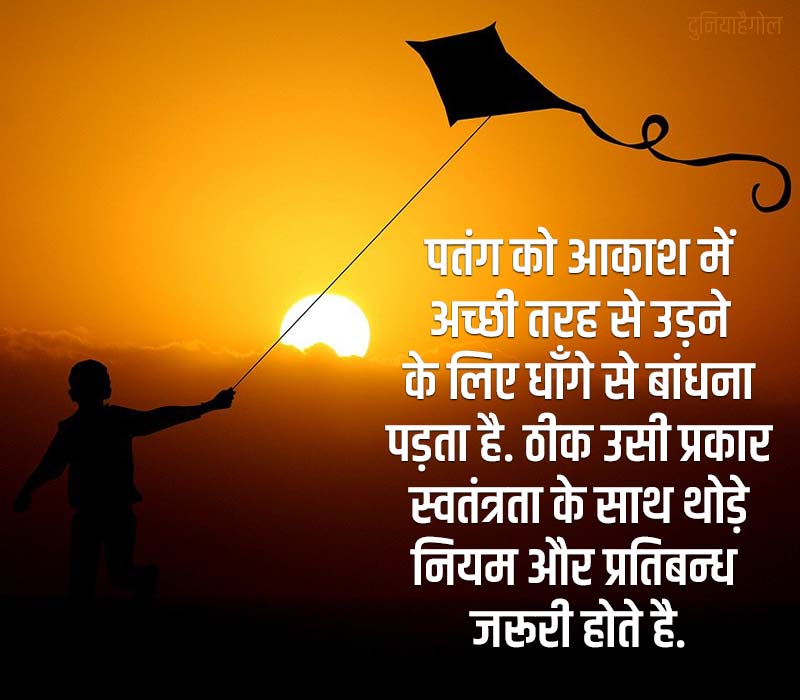 Kite Quotes in Hindi