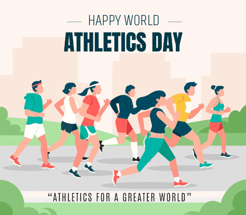 Happy World Athletics Day Image Photo