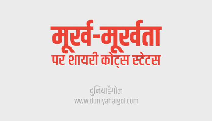 Fools Quotes Shayari Status Thoughts in Hindi