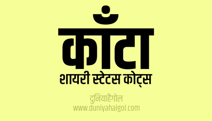 Kanta Shayari Status Quotes in Hindi